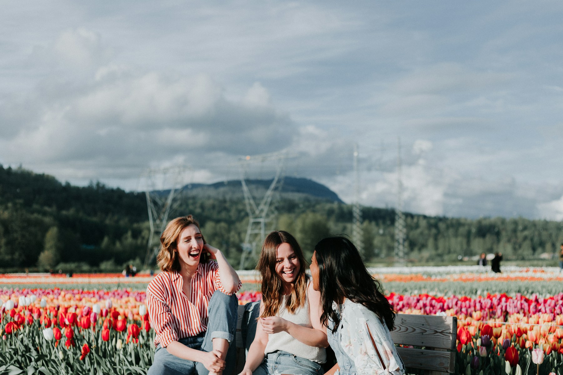 Women talking together after an event